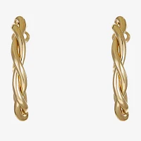 Liz Claiborne Twisted Hoop Earrings