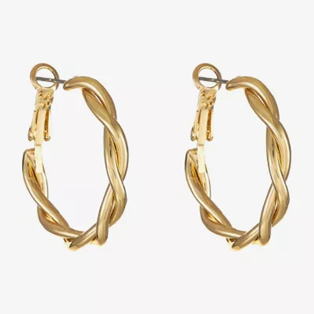 Liz Claiborne Twisted Hoop Earrings