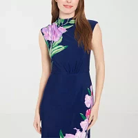 Clover And Sloane Womens Sleeveless Floral Maxi Dress