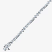 (I1/H-I) 3 CT. T.W. Lab Grown White Diamond 10K White Gold 7.25 Inch Tennis Bracelet