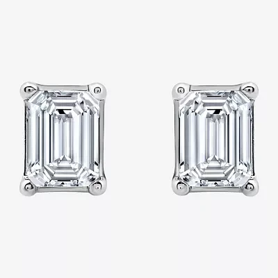 Ever Star (H-I / Si2-I1) 1/2 CT. T.W. Lab Grown White Diamond 10K White Gold Stud Earrings