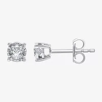 Ever Star (G / SI1-SI2) 1/3 CT.T.W. Lab-Grown Diamond 14K over SIlver or Sterling Round Stud Earrings