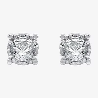 Ever Star (G / SI1-SI2) 1/3 CT.T.W. Lab-Grown Diamond 14K over SIlver or Sterling Round Stud Earrings