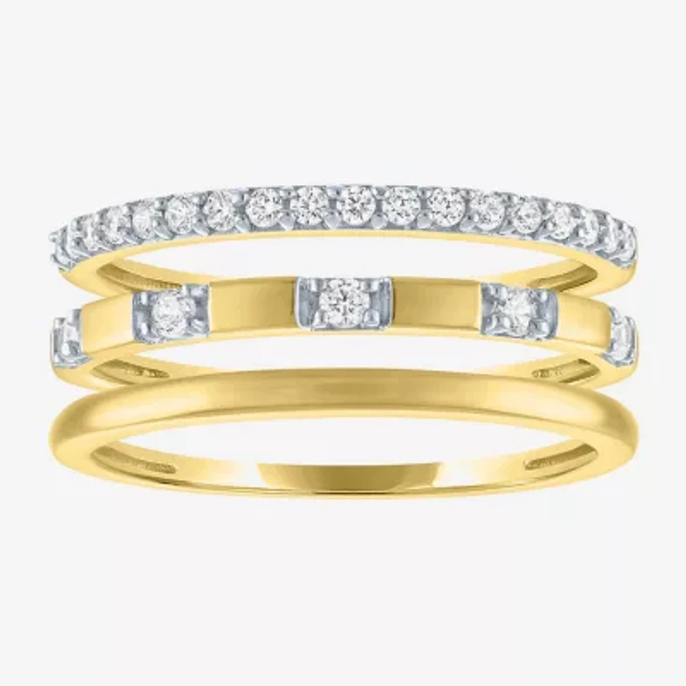 G-H / I1-I2) 1/4 CT. T.W. Lab Grown White Diamond 10K Gold Band