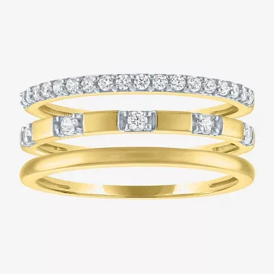 G-H / I1-I2) 1/4 CT. T.W. Lab Grown White Diamond 10K Gold Band