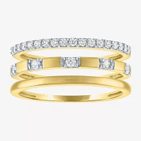 G-H / I1-I2) 1/4 CT. T.W. Lab Grown White Diamond 10K Gold Band