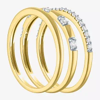 G-H / I1-I2) 1/4 CT. T.W. Lab Grown White Diamond 10K Gold Band