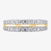 (G / Si2) 1 CT. T.W. Lab Grown White Diamond 10K Gold Anniversary Wedding Band