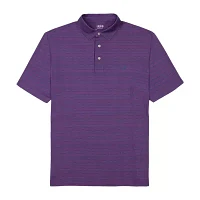 IZOD Swingflex Elite Stripe Mens Classic Fit Short Sleeve Polo Shirt