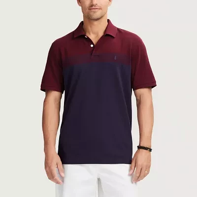 IZOD Advantage Performance Colorblock Mens Classic Fit Short Sleeve Polo Shirt