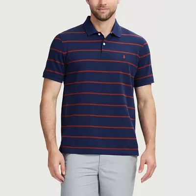 IZOD Advantage Performance Stripe Mens Classic Fit Short Sleeve Polo Shirt