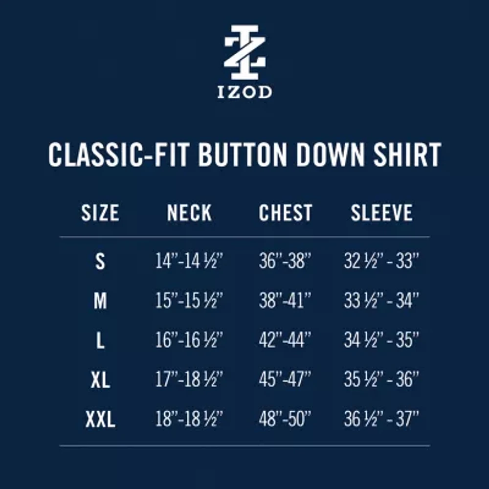 IZOD Cool Fx Breeze Mens Classic Fit Short Sleeve Button-Down Shirt