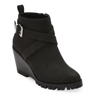 St. John's Bay Womens Portobello Wedge Heel Booties