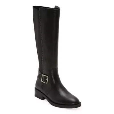 St. John's Bay Womens Toysen Wide Calf Flat Heel Riding Boots