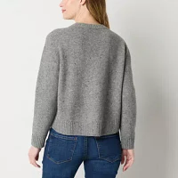 a.n.a Womens Crew Neck Long Sleeve Pullover Sweater