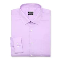 Van Heusen Everyday Defense Mens Classic Fit Wrinkle Free Long Sleeve Dress Shirt