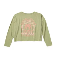 Roxy Big Girls Crew Neck Long Sleeve Graphic T-Shirt