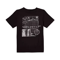 Thereabouts Little & Big Boys Crew Neck Short Sleeve Graphic T-Shirt