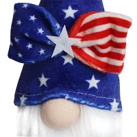 National Tree Co. 6ft Patriotic Flag Blue Gnome Christmas Indoor Outdoor Garland