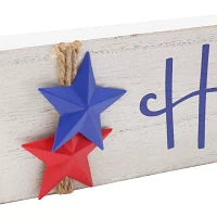 National Tree Co. 19in "Happy 4th Of July" Tabletop Decor