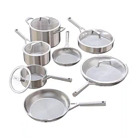 Ninja EverClad Tri -Ply Stainless Steel 12-pc. Cookware Set