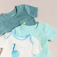 Proudly™ Baby Unisex 3-pc. Short Sleeve Bodysuit