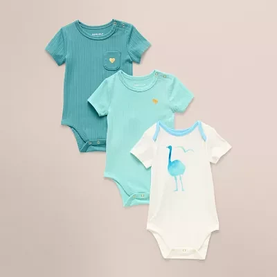 Proudly™ Baby Unisex 3-pc. Short Sleeve Bodysuit
