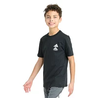 adidas Big Boys Crew Neck Short Sleeve Graphic T-Shirt