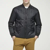 Dockers Mens Water Resistant Wind Interior Pockets Midweight Bomber Jacket