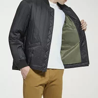Dockers Mens Water Resistant Wind Interior Pockets Midweight Bomber Jacket