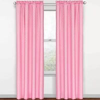 Eclipse Kids Polka Dots Energy Saving Blackout Rod Pocket Single Curtain Panel