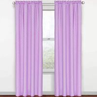 Eclipse Kids Polka Dots Rod Pocket Energy Saving Blackout Single Curtain Panel