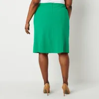 Black Label by Evan-Picone Womens Suit Skirt-Plus