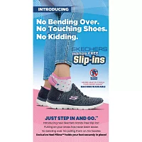 Skechers Bobs Skipper Keep It Classic Hands Free Slip-Ins Womens Sneakers