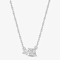 F / Si2) Womens 1/ CT. T.W. Lab Grown White Diamond 10K Gold Pendant Necklace