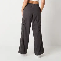 Arizona Womens Low Rise Wide Leg Cargo Pant-Juniors