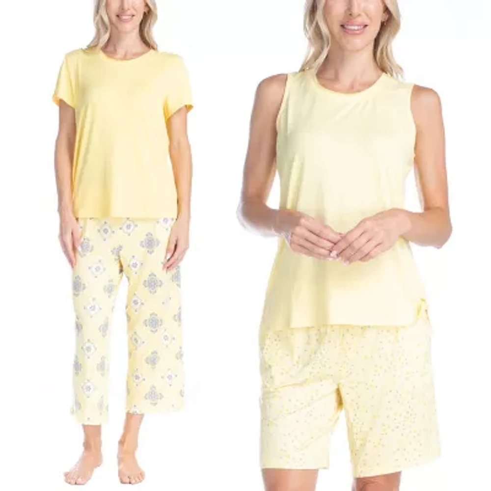 Muk Luks Womens 4-pc. Pajama Sets