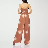 Premier Amour Womens Sleeveless Belted Jumpsuit