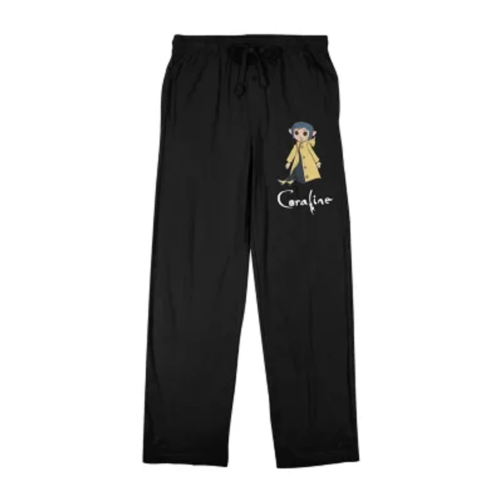 Coraline Character Mens Fleece Pajama Pants