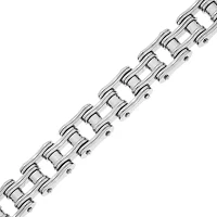 Mens Stainless Steel Motorcycle Bracelet