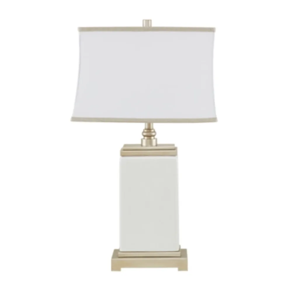 Hampton Hill Signature Colette Rectangular Ceramic Table Lamp