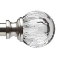 Liz Claiborne Faceted Acrylic 1 1/4 IN Adjustable Curtain Rod