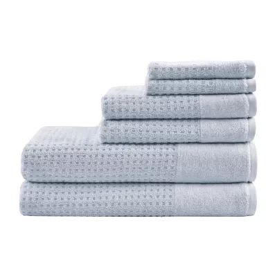 Madison Park Spa Waffle 6-pc. Quick Dry Bath Towel Sets