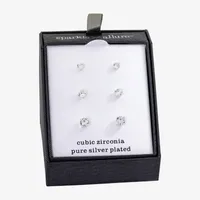 Sparkle Allure Pair Cubic Zirconia Earring Set