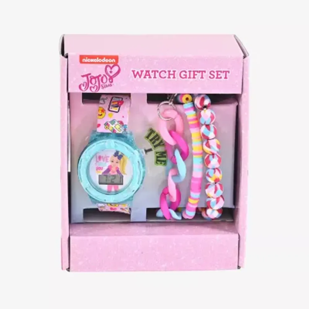 JoJo Siwa Girls Multicolor 4-pc. Watch Boxed Set Joj40174jc