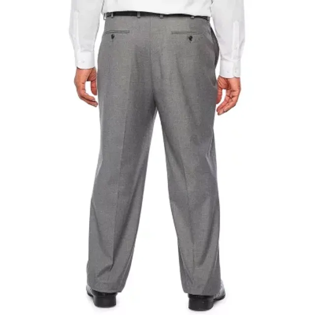 J. Ferrar Ultra Comfort Medium Gray Big & Tall Suit Pants