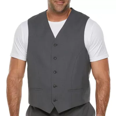 J. Ferrar Mens Big and Tall Regular Fit Suit Vest