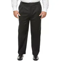 Stafford Coolmax Mens Big and Tall Classic Fit Tuxedo Pants