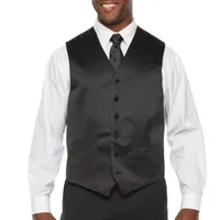 Stafford Coolmax Mens Big and Tall Classic Fit Tuxedo Vest