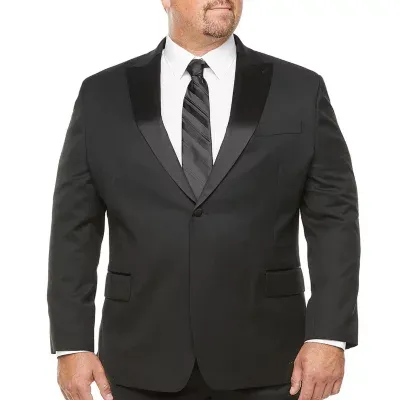 Stafford Coolmax Mens Big and Tall Classic Fit Tuxedo Jacket